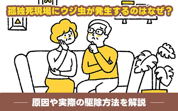 孤独死現場にウジ虫が発生するのはなぜ？原因や実際の駆除方法を解説