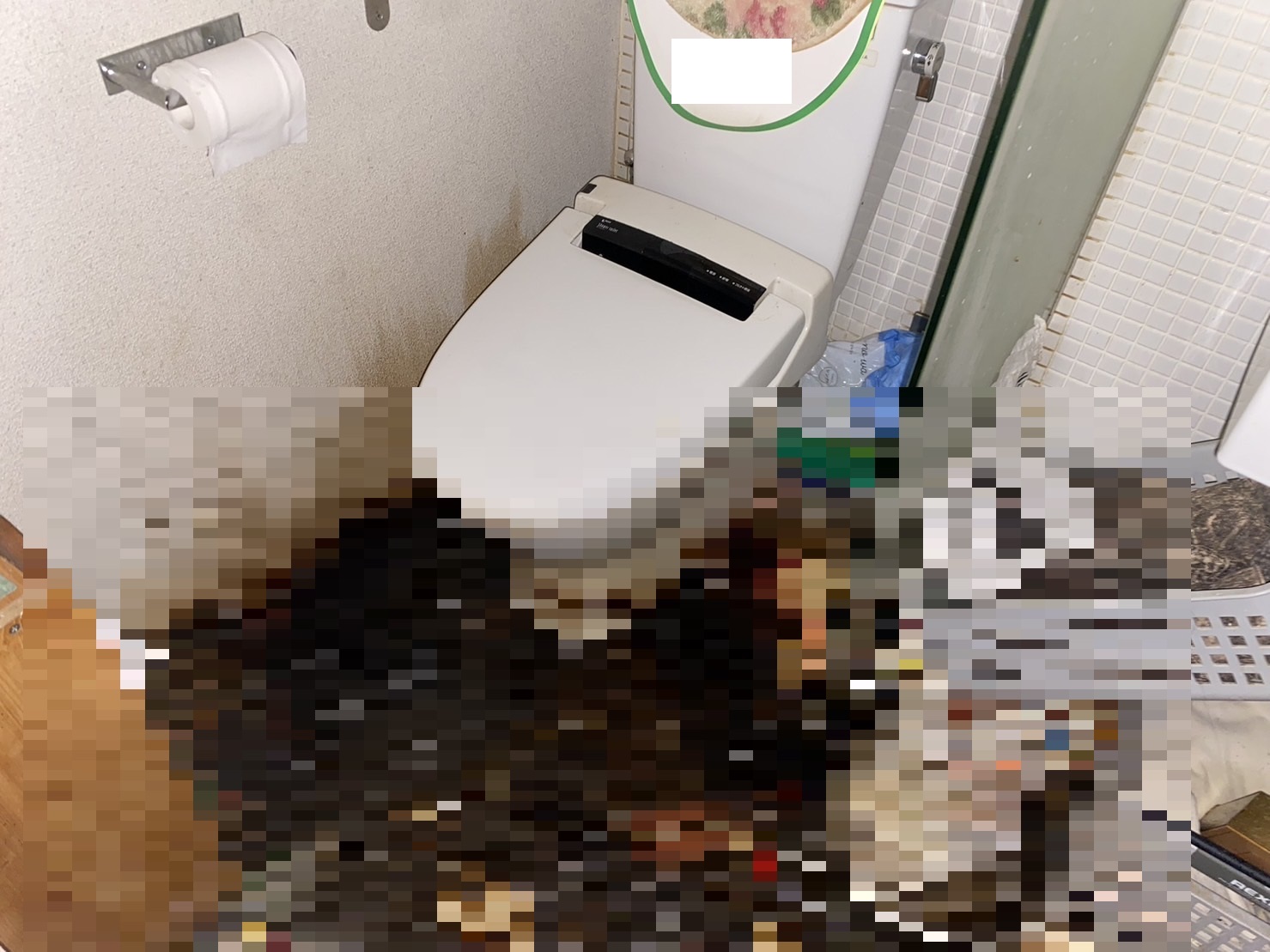 大阪市東住吉区にて　孤独死現場での特殊清掃作業　管理会社様よりご依頼いただきました　トイレでの孤独死